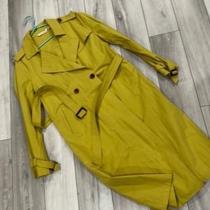 Soft Surroundings updated trench in fun “mustard” yellow.